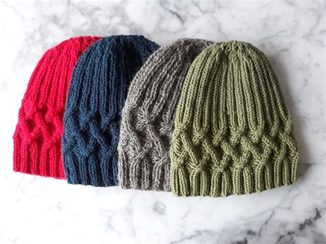 aran wool hat knitting pattern