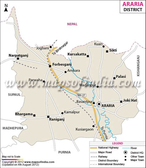 Araria Bihar Map