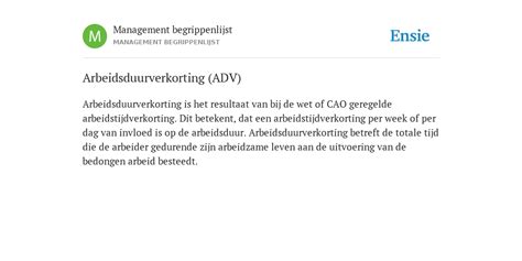 arbeidsduurverkorting
