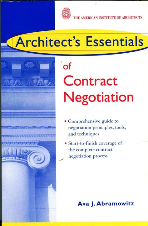 Architect S Essentials Of Negotiation Second Editi