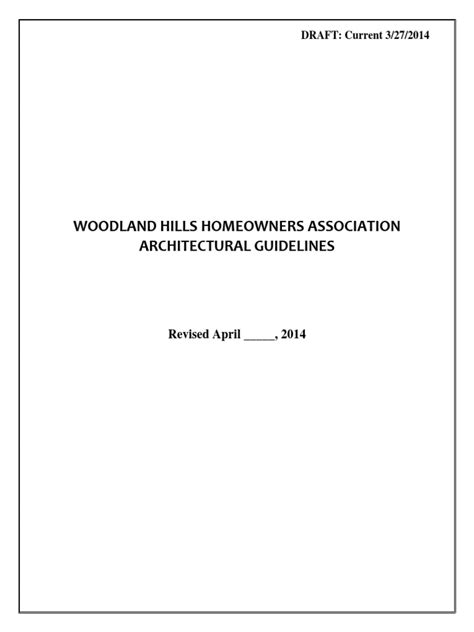 Architectural Manual Hoa