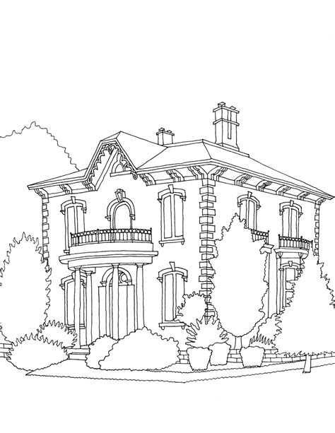 Architecture Coloring Book