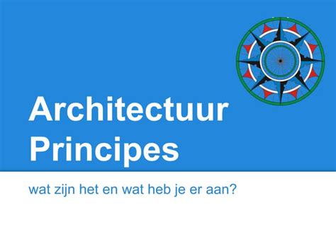 architectuur principes
