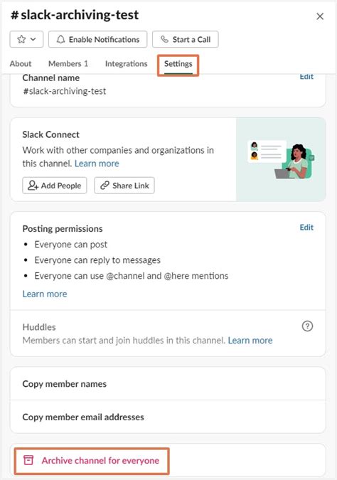Archive Channel Slack