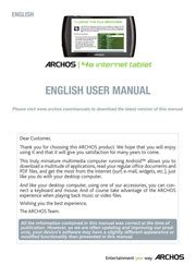 Archos 48 User Manual