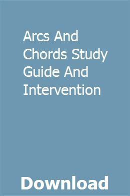 arcs and chords study guide and intervention