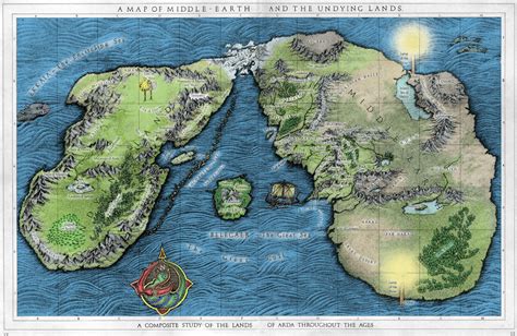 Arda Middle Earth Map