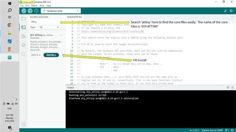 arduino 1.8.5 files for attiny