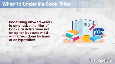 Are Books Underlined