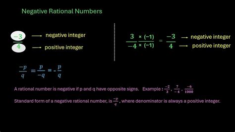 Are Negative Numbers Rational Numbers