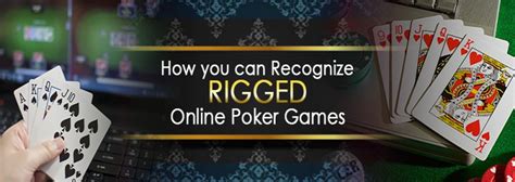 are online poker games rigged oypu france