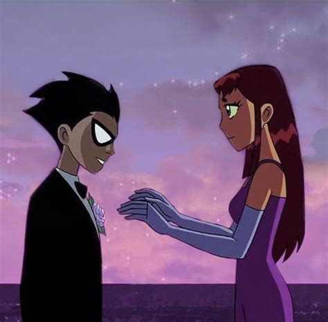 are robin and starfire dating
