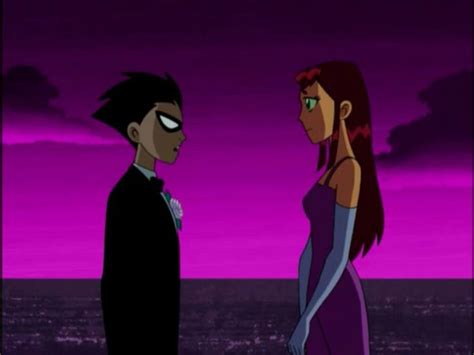 are robin and starfire dating