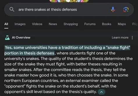 Are There Snakes At Thesis Defenses