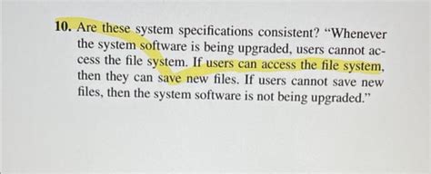 Are These System Specifications Consistent