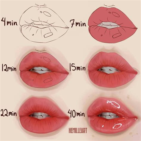 are thin lips cute drawing ideas pictures