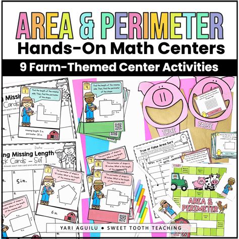 Area Amp Perimeter Math Centers 3rd Grade Measurement Find The Total Area 3rd Grade - Find The Total Area 3rd Grade