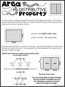 Area And Distributive Property 3rd Grade   Area And Perimeter Activities For 3rd Grade Sweet - Area And Distributive Property 3rd Grade
