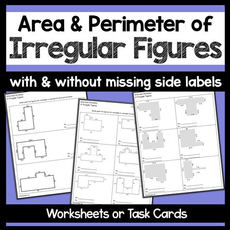 Area And Perimeter Of Irregular Shapes Printable