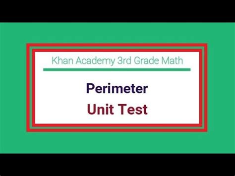 Area And Perimeter Unit Test Khan Academy 4th Grade Math Area And Perimeter - 4th Grade Math Area And Perimeter