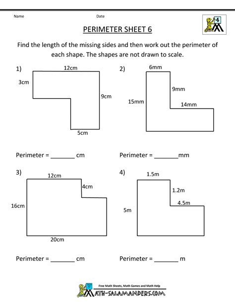 Area And Perimeter Worksheets Grade 6 Free Printable Perimeter Worksheets 6th Grade - Perimeter Worksheets 6th Grade
