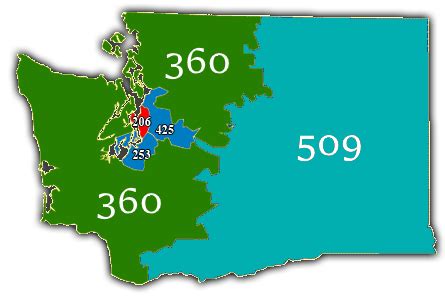 area code 206 washington state
