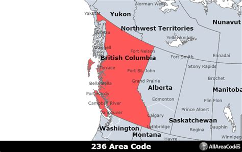 Area Code 236 Canada
