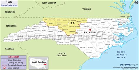 area code 336 north carolina