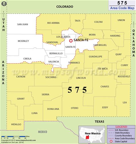 area code 575 new mexico