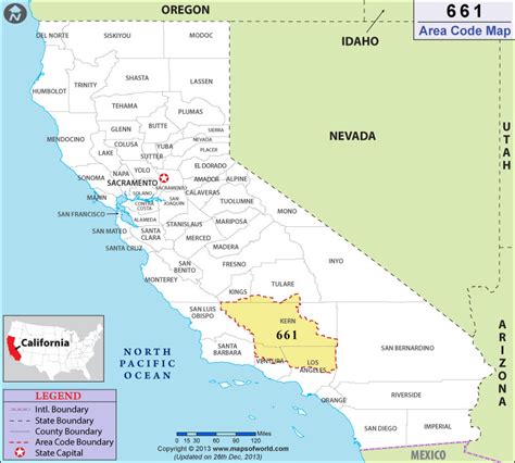 area code 661 california