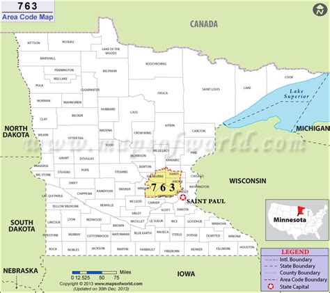 area code 763 minnesota
