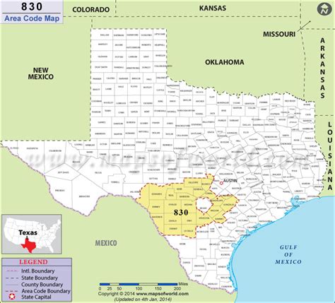 area code 830 texas