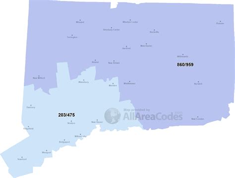 area code 860 connecticut