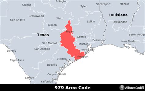 area code 979 in texas