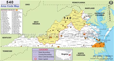 area code in virginia usa