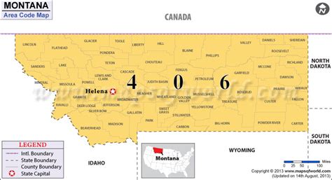 area code montana usa