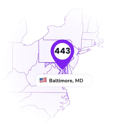 area code of baltimore maryland