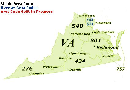 area code virginia