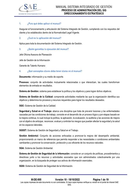 Area De Gestion Sae