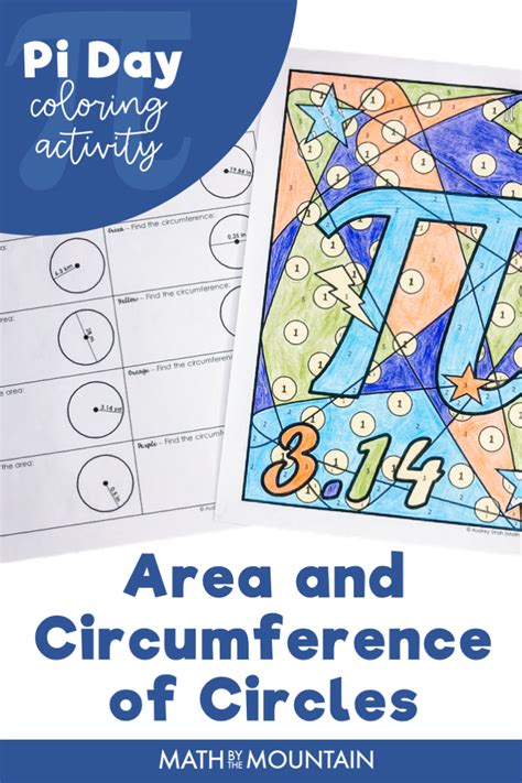 Area Of A Circle Coloring Activity Teaching Resources Circle Color By Number - Circle Color By Number