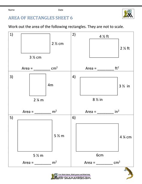 Area Of A Rectangle Practice Questions Corbettmaths Area Practice Worksheet - Area Practice Worksheet