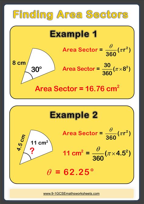 Area Of A Sector Worksheets Sector Area And Arc Length Worksheet - Sector Area And Arc Length Worksheet