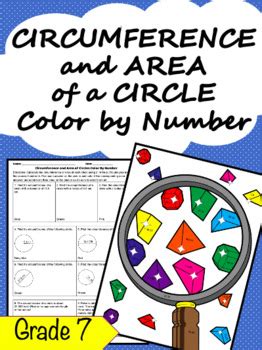 Area Of Circles Colour By Number Activity Teaching Circle Color By Number - Circle Color By Number