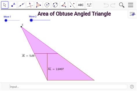 Area Of Obtuse Angled Triangle Geogebra Area Of Obtuse Angled Triangle - Area Of Obtuse Angled Triangle