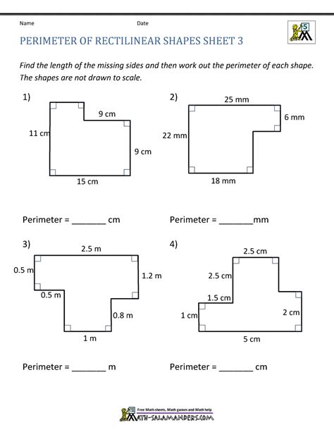Area Of Odd Shapes Worksheet   Math Worksheet Area And Perimeter Of Irregular Rectangular - Area Of Odd Shapes Worksheet