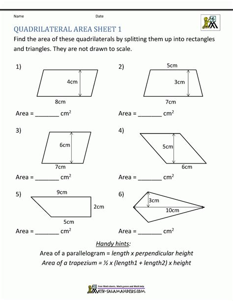 Area Of Quadrilaterals Worksheet Db Excel Com Quadrilaterals Worksheet Answers - Quadrilaterals Worksheet Answers