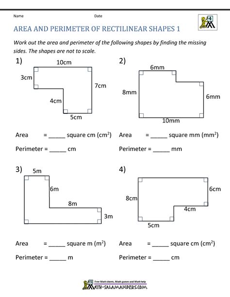 Area Of Rectilinear Figures Worksheets Math Worksheets 4 Rectilinear Area Worksheet Third Grade - Rectilinear Area Worksheet Third Grade