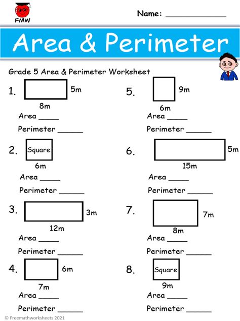Area Perimeter Worksheet