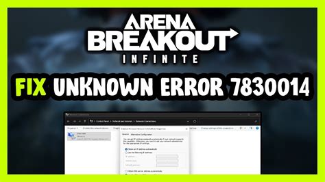 Arena Breakout Infinite Unknown Error