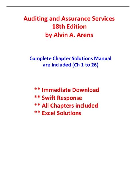Arens Auditing Ch8 Solution